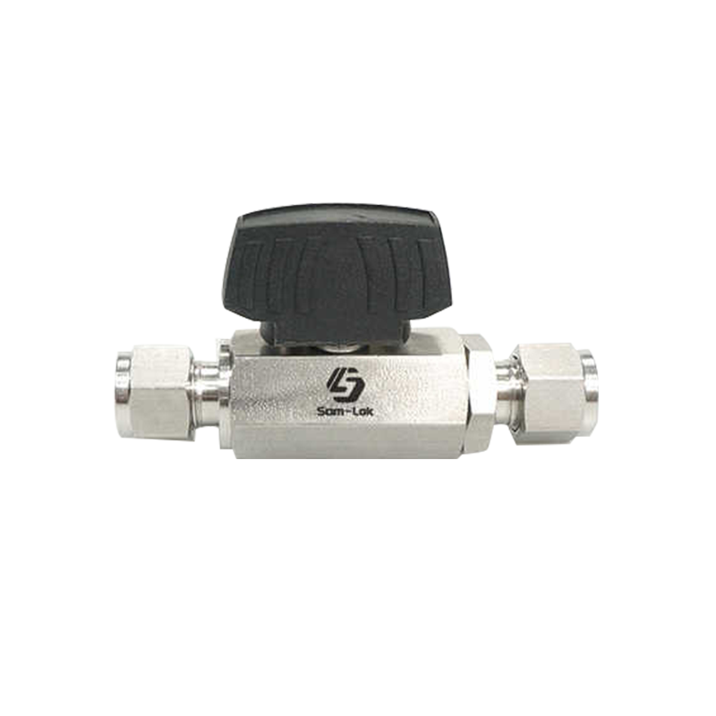 Stainless Steel Ttwo-Pieces Double Ferrule Hex Ball Valve
