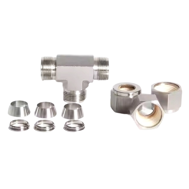 Stainless Steel Tee Union Compression Tube Fittings
